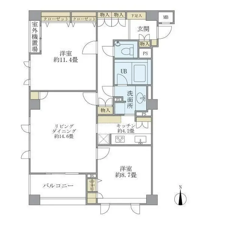 アパートメンツ東山 3階階 間取り