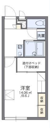 レオパレス秋桜(1K/1階)の間取り写真