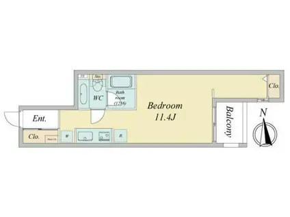 エルスタンザ下北沢(ワンルーム/1階)の間取り写真
