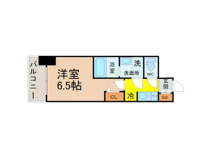 SーRESIDENCE今池駅前(1K/12階)の間取り写真