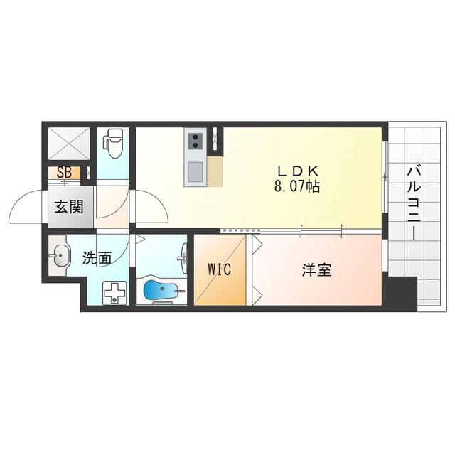アートレジデンス吉野(1LDK/5階)の間取り写真