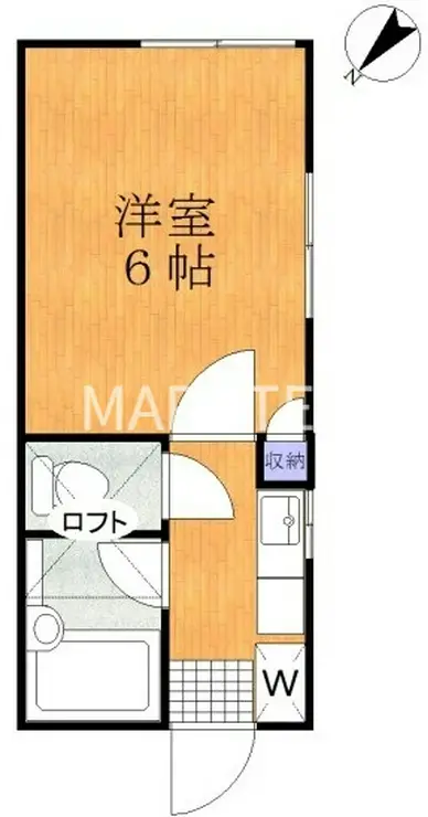 ハーフムーンMOCHI 1階階 間取り