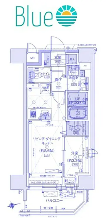 ソルティア藤沢鵠沼 2階階 間取り