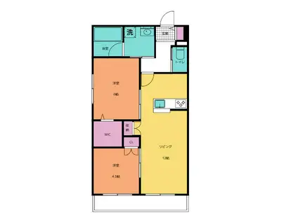 MARINE26(2LDK/2階)の間取り写真