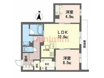 AVANCE(2LDK/1階)の間取り写真