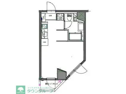 ART APARTMENT IN OOTAKA‐NO‐MORI(ワンルーム/3階)の間取り写真