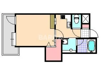 IVY SQUARE(1K/13階)の間取り写真
