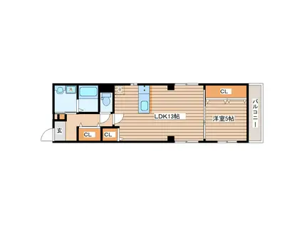 FU-YOU LUMEREB (1LDK/2階)の間取り写真