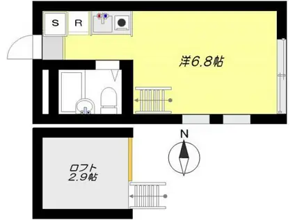 スターシェモア代田橋(ワンルーム/2階)の間取り写真