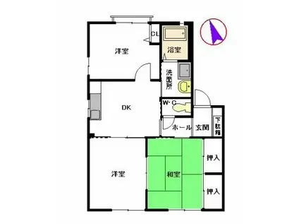 シャーメゾンハマギリ(3K/1階)の間取り写真