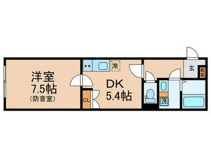 VORT豊玉中レジンデンス(1DK/3階)の間取り写真