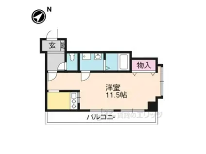 メゾンシャルマン・エレガンテ(1K/3階)の間取り写真