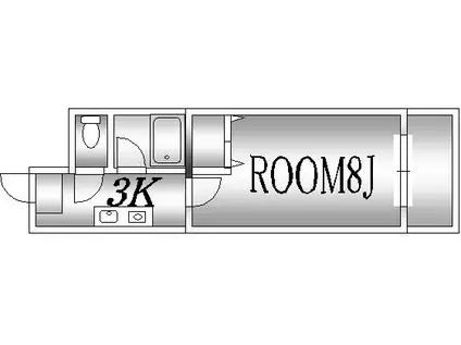 コンフォートNビル(1K/4階)の間取り写真