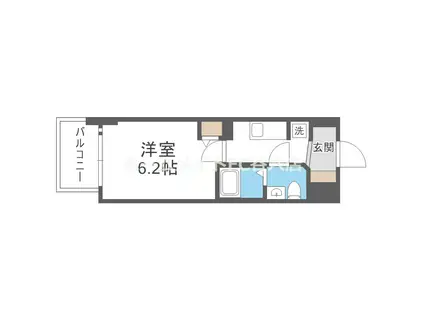 エグゼ大阪CITY ZWEI(1K/3階)の間取り写真