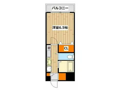 リーヴェルステージ岸根公園(1K/3階)の間取り写真