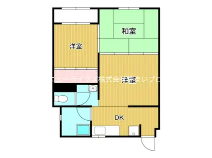 第三ジーエムビル(3DK/6階)の間取り写真