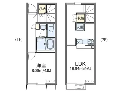 レオネクスト向日葵(1LDK/1階)の間取り写真