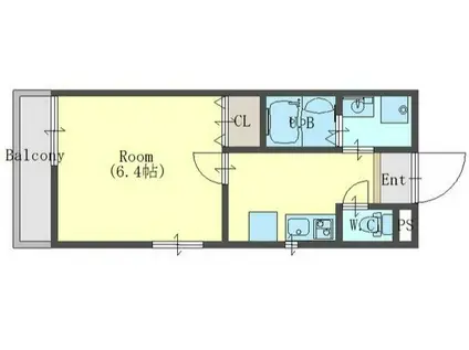 ベルメール東垂水(1K/1階)の間取り写真