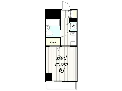 日神パレス鶴間(ワンルーム/3階)の間取り写真