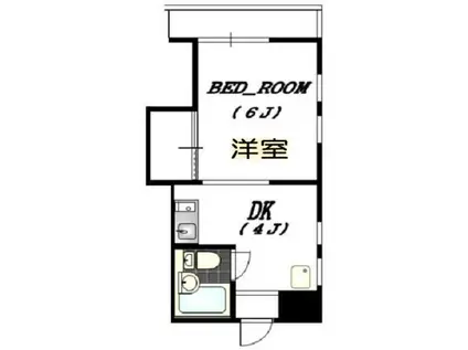 アールズコート(1DK/2階)の間取り写真