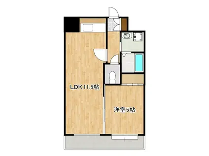 アーバングランデ本荘(1LDK/4階)の間取り写真