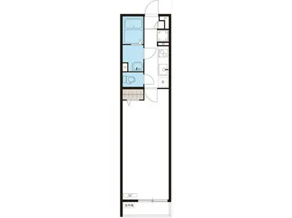 リブリ・LIBERTAS中央林間(ワンルーム/3階)の間取り写真