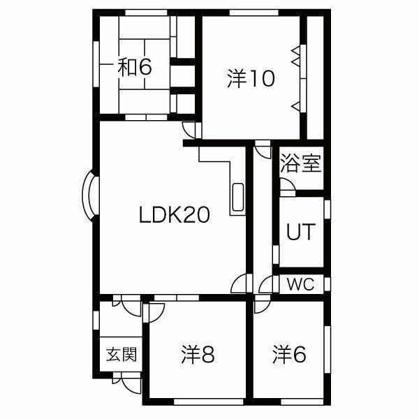 中野町さくらマンション(4LDK/3階)の間取り写真
