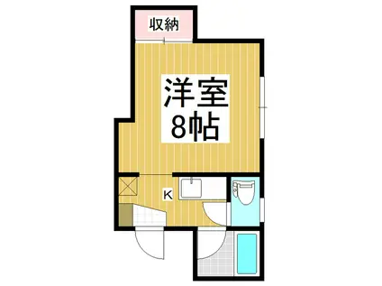 ピロティエクセル(1K/3階)の間取り写真