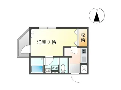 オークロシェ(1K/2階)の間取り写真