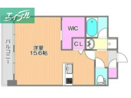 N・O医大南(ワンルーム/3階)の間取り写真