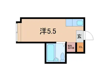 グランドハイツ蒲生(ワンルーム/2階)の間取り写真