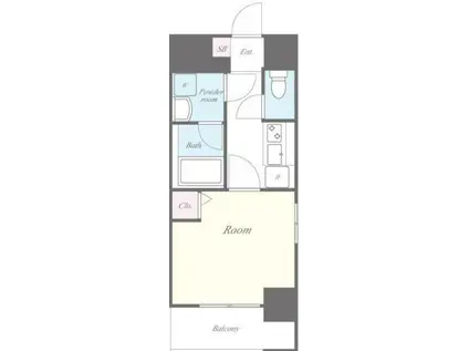 インペリアルケーズヴィラ(1K/1階)の間取り写真