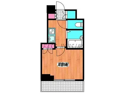 シンシア西早稲田(1K/1階)の間取り写真