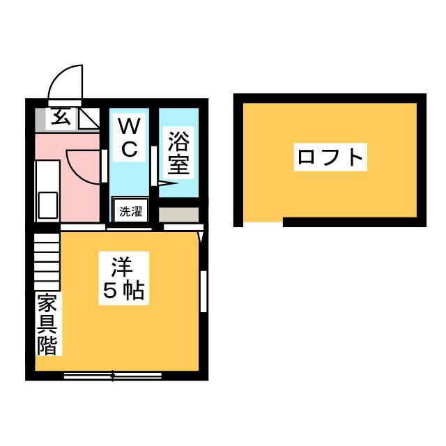 マ・ピエス西生田4(1K/1階)の間取り写真