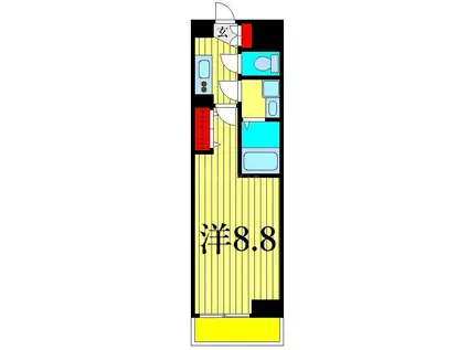 マキシヴシーン南千住(1K/5階)の間取り写真