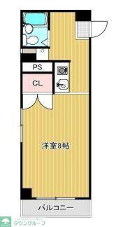 プラザシブヤ(ワンルーム/3階)の間取り写真