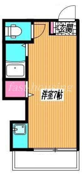 トノブール西荻(ワンルーム/1階)の間取り写真
