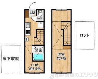 エスパシオ デル アモール(1LDK/1階)の間取り写真