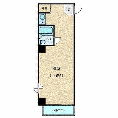 ヴェラハイツ日本橋蛎殻町(ワンルーム/5階)の間取り写真