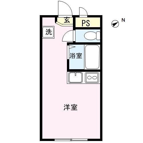YOU18(ワンルーム/1階)の間取り写真