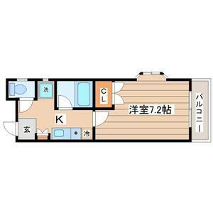 シティビル仙台(1K/4階)の間取り写真