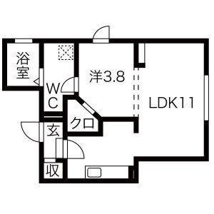 Y´S SQUARE(1LDK/3階)の間取り写真