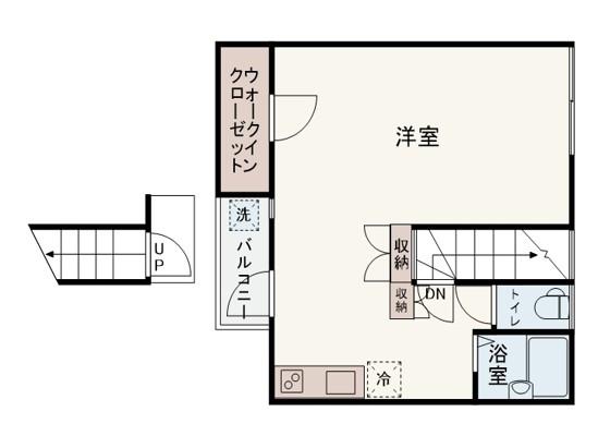 アイコート三軒茶屋(ワンルーム/2階)の間取り写真