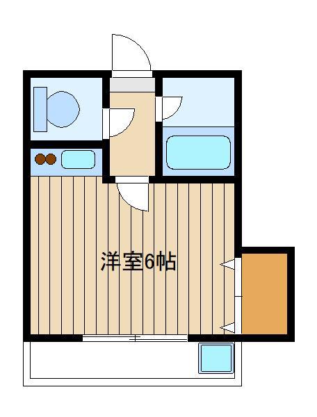 マンションシノ(1K/1階)の間取り写真