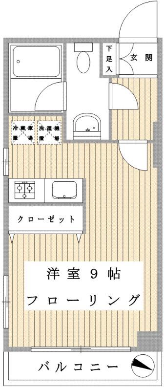 メゾンウワマチ(ワンルーム/3階)の間取り写真