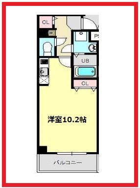 アールレジデンス東駒形(ワンルーム/3階)の間取り写真