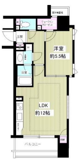 ファミール日本橋グランスイートプラザ(1LDK/7階)の間取り写真