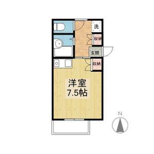 第2ホーメスト一社(ワンルーム/3階)の間取り写真