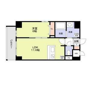 AVENIR 新深江(1LDK/9階)の間取り写真