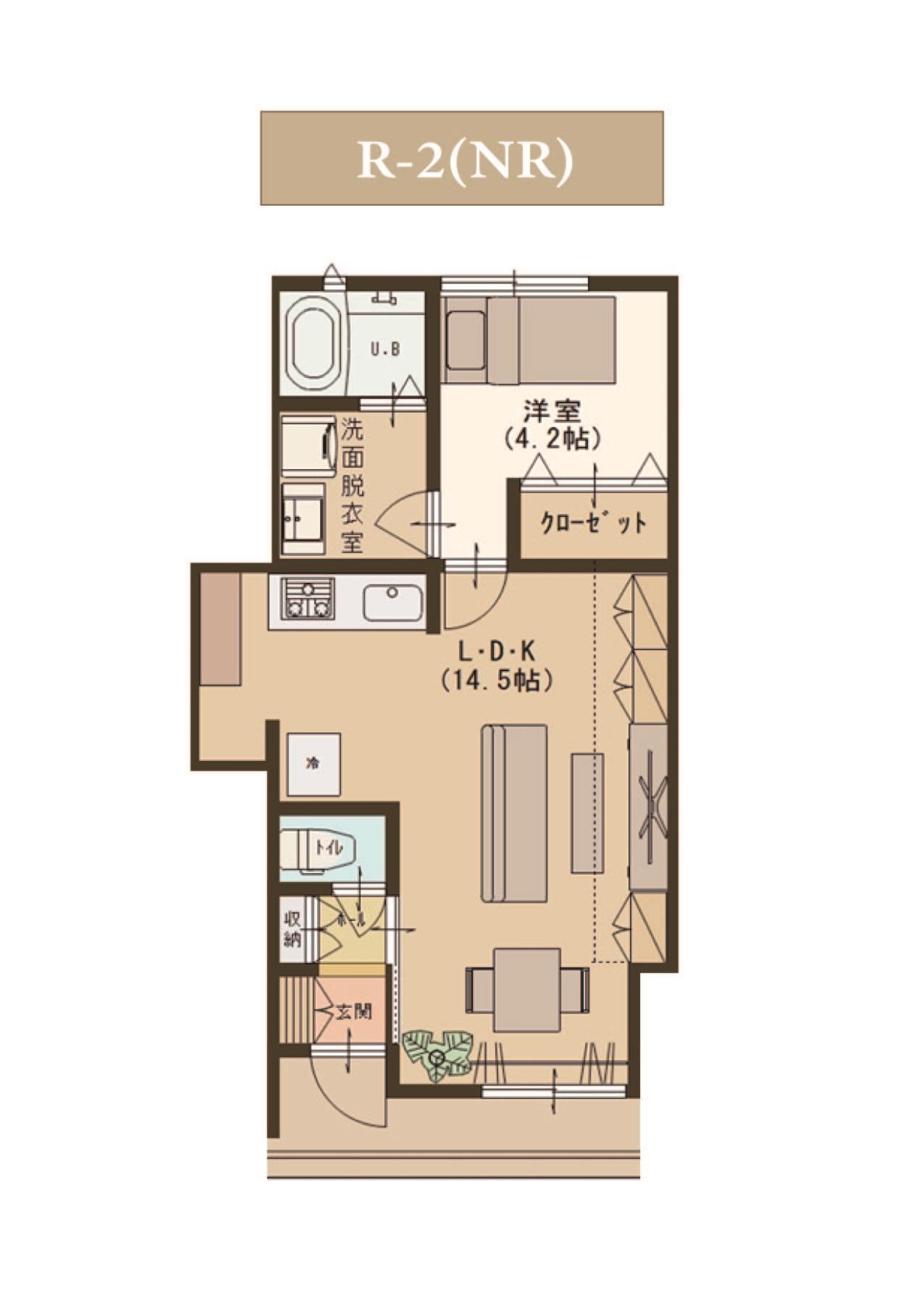 HOMESUSONIA・前川東VI(1LDK/1階)の間取り写真